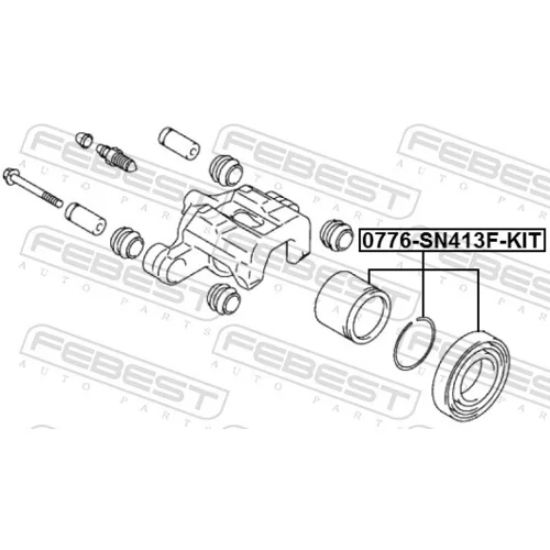 Opravná sada brzdového strmeňa 0776-SN413F-KIT /FEBEST/ - obr. 1