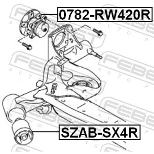 Náboj kolesa 0782-RW420R /FEBEST/ - obr. 1