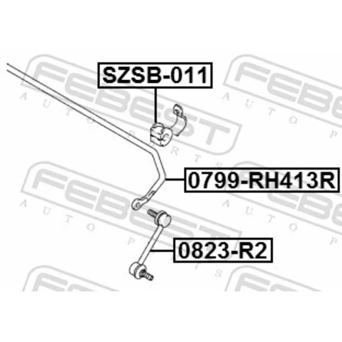 Stabilizátor podvozku 0799-RH413R /FEBEST/ - obr. 1