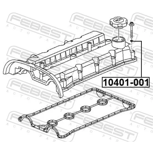Tesnenie veka hlavy valcov 10401-001 /FEBEST/ - obr. 1