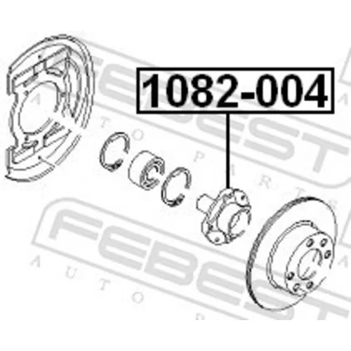 Náboj kolesa 1082-004 /FEBEST/ - obr. 1