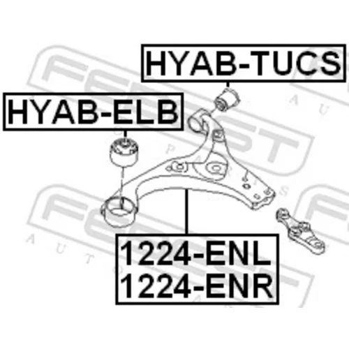 Rameno zavesenia kolies 1224-ENL /FEBEST/ - obr. 1