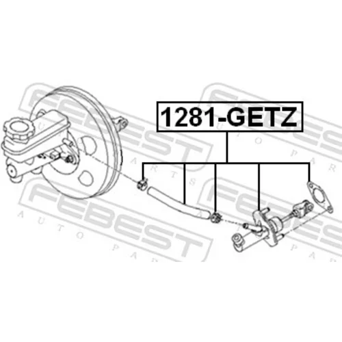 Hlavný spojkový valec 1281-GETZ /FEBEST/ - obr. 1