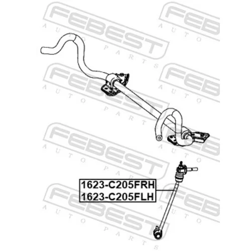 Tyč/Vzpera stabilizátora 1623-C205FLH /FEBEST/ - obr. 1