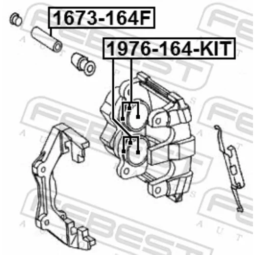 Opravná sada brzdového strmeňa 1976-164F-KIT /FEBEST/ - obr. 1