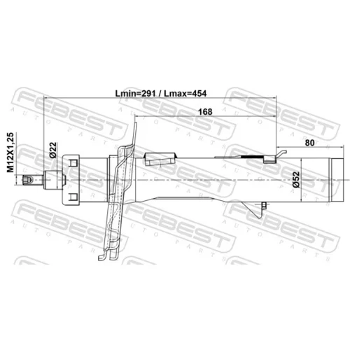 Tlmič pérovania 21110-012FL /FEBEST/ - obr. 1