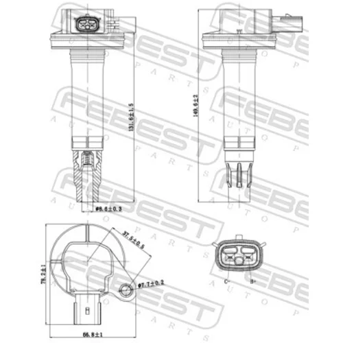 Zapaľovacia cievka 21640-004 /FEBEST/ - obr. 1