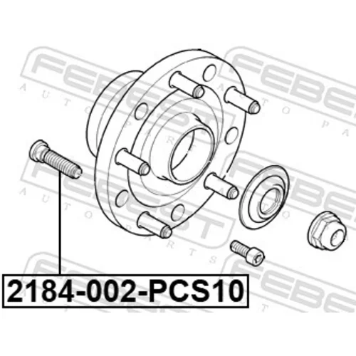 Čap kolesa 2184-002-PCS10 /FEBEST/ - obr. 1