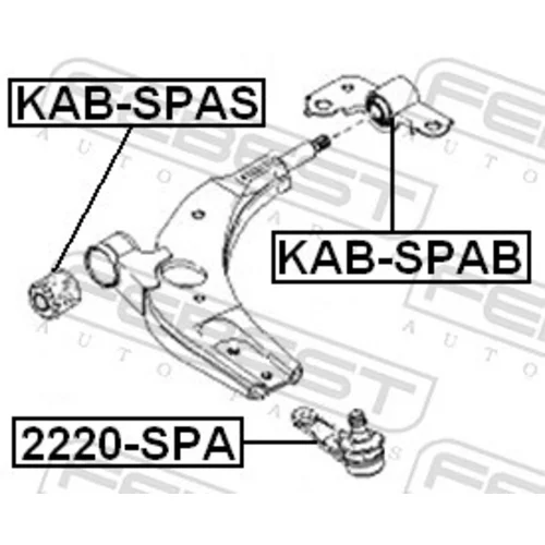 Zvislý/nosný čap 2220-SPA /FEBEST/ - obr. 1