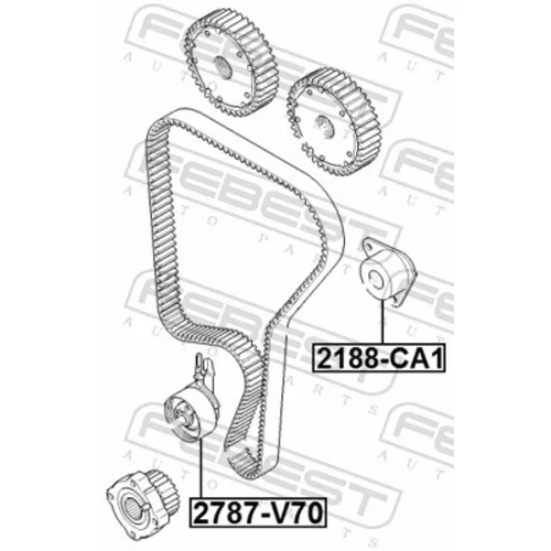 Napinák ozubeného remeňa 2790-V70 /FEBEST/ - obr. 1