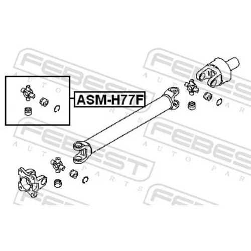 Kĺbový hriadeľ ASM-H77F /FEBEST/ - obr. 1