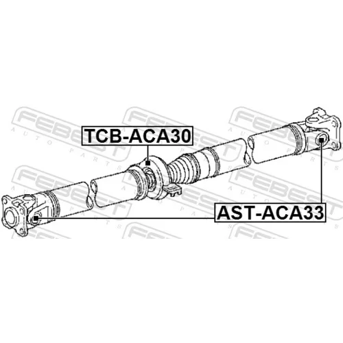 Kĺbový hriadeľ AST-ACA33 /FEBEST/ - obr. 1