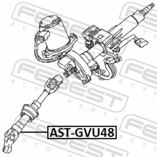 Hriadeľ riadenia AST-GVU48 /FEBEST/ - obr. 1