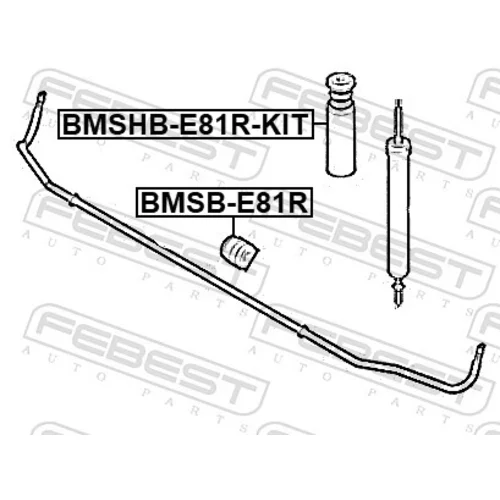 Ochranná sada tlmiča proti prachu BMSHB-E81R-KIT /FEBEST/ - obr. 1