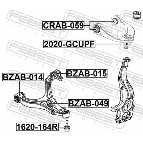 Uloženie riadenia CRAB-059 /FEBEST/ - obr. 1