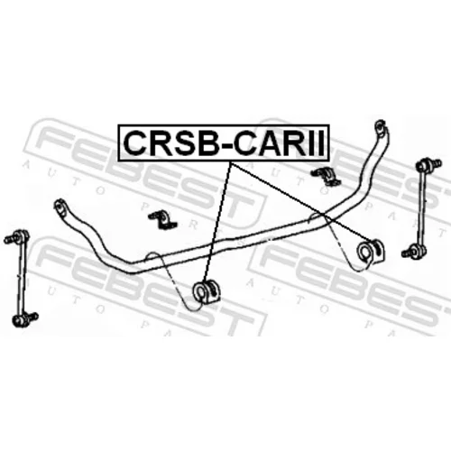 Uloženie priečneho stabilizátora CRSB-CARII /FEBEST/ - obr. 1