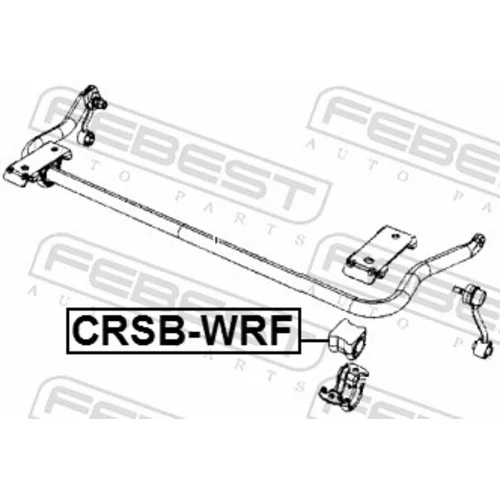 Uloženie priečneho stabilizátora CRSB-WRF /FEBEST/ - obr. 1