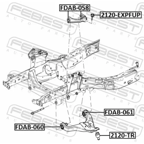 Uloženie riadenia FDAB-060 /FEBEST/ - obr. 1