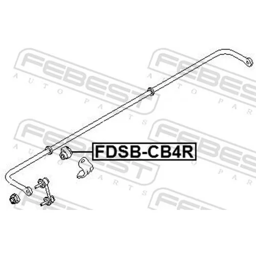 Uloženie priečneho stabilizátora FDSB-CB4R /FEBEST/ - obr. 1