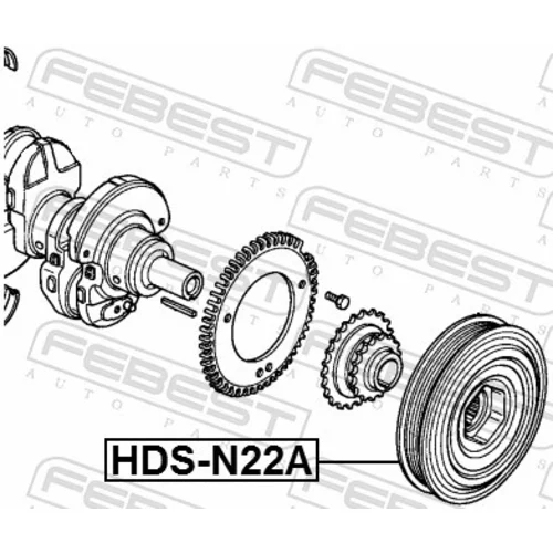 Remenica kľukového hriadeľa HDS-N22A /FEBEST/ - obr. 1