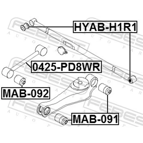 Uloženie riadenia HYAB-H1R1 /FEBEST/ - obr. 1