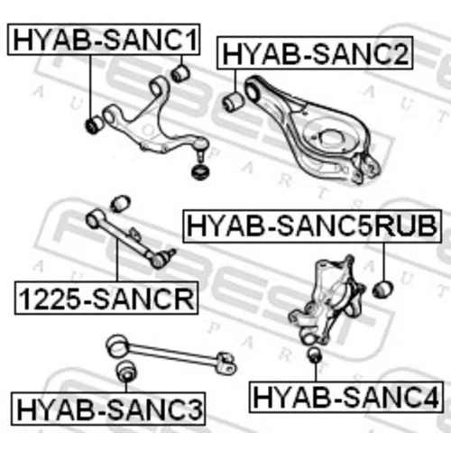 Uloženie riadenia HYAB-SANC5RUB /FEBEST/ - obr. 1