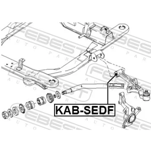 Uloženie riadenia KAB-SEDF /FEBEST/ - obr. 1