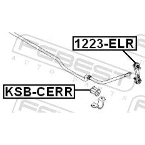 Uloženie priečneho stabilizátora KSB-CERR /FEBEST/ - obr. 1