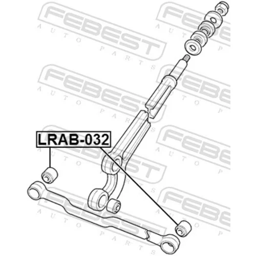 Uloženie riadenia LRAB-032 /FEBEST/ - obr. 1