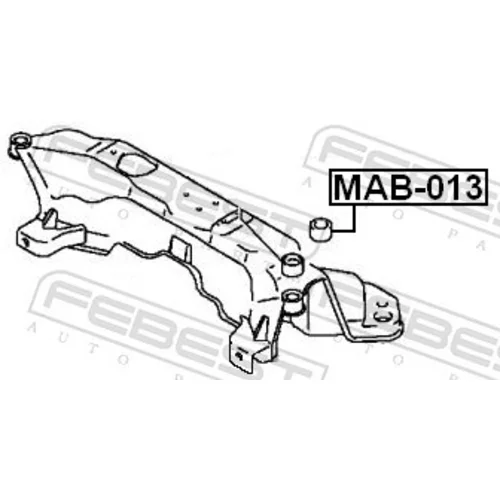 Uloženie tela nápravy MAB-013 /FEBEST/ - obr. 1