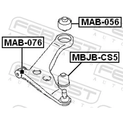 Uloženie riadenia MAB-076 /FEBEST/ - obr. 1