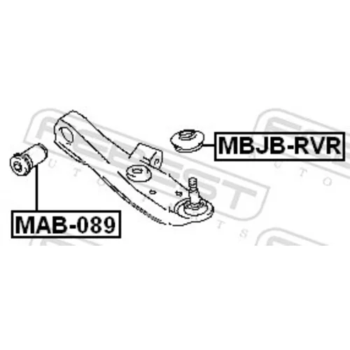 Uloženie riadenia MAB-089 /FEBEST/ - obr. 1