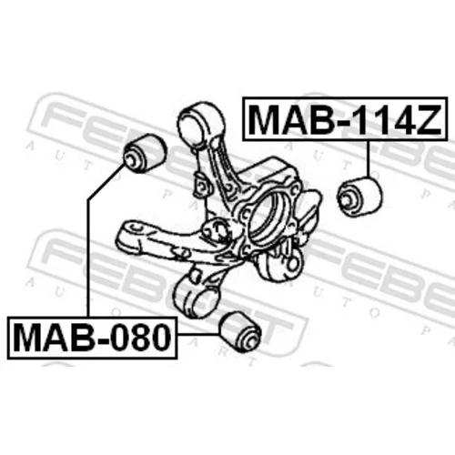 Uloženie riadenia MAB-114Z /FEBEST/ - obr. 1