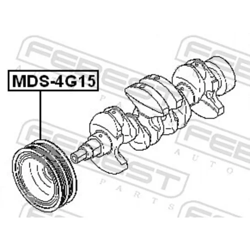 Remenica kľukového hriadeľa MDS-4G15 /FEBEST/ - obr. 1