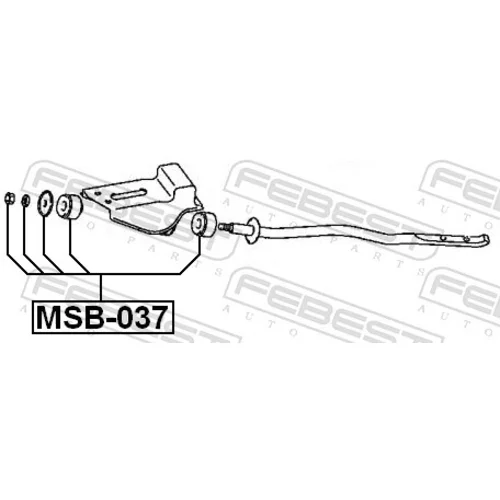 Uloženie riadenia MSB-037 /FEBEST/ - obr. 1