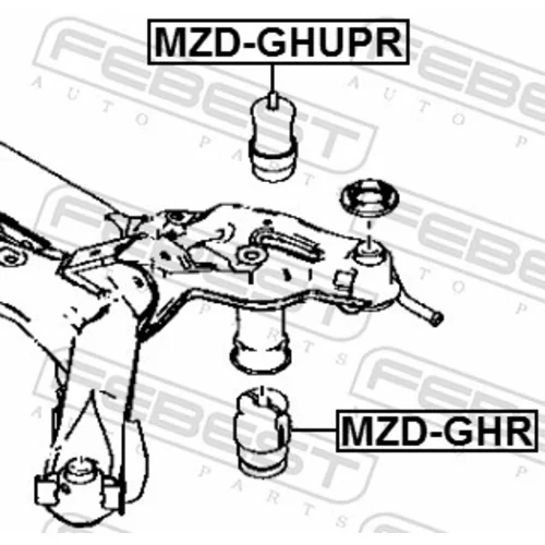 Doraz odpruženia MZD-GHUPR /FEBEST/ - obr. 1