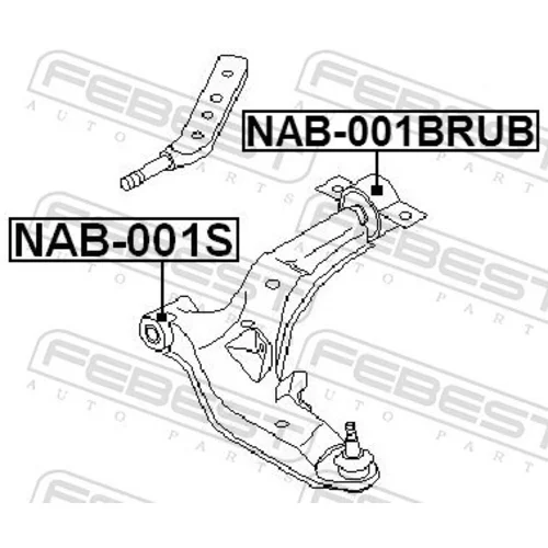 Uloženie riadenia NAB-001BRUB /FEBEST/ - obr. 1