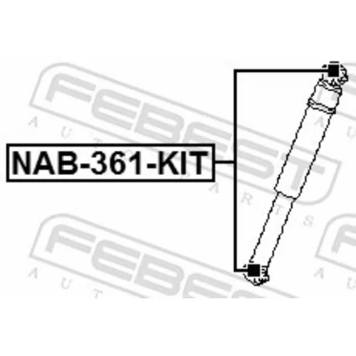 Montážna sada, Tlmič pérovania NAB-361-KIT /FEBEST/ - obr. 1