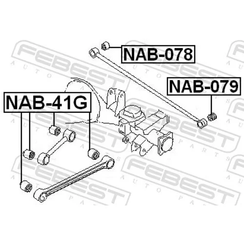 Uloženie riadenia NAB-41G /FEBEST/ - obr. 1