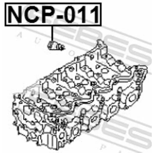 Tesniaci krúžok vstrekovacieho ventilu NCP-011 /FEBEST/ - obr. 1
