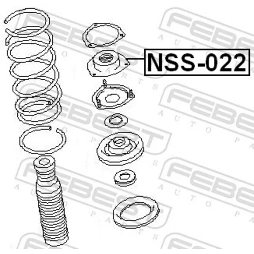 Ložisko pružnej vzpery NSS-022 /FEBEST/ - obr. 1