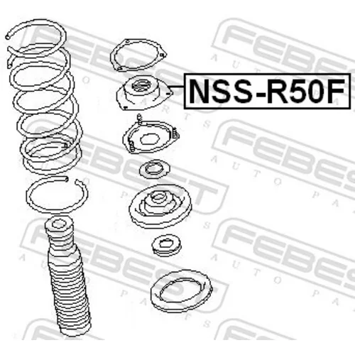Ložisko pružnej vzpery NSS-R50F /FEBEST/ - obr. 1