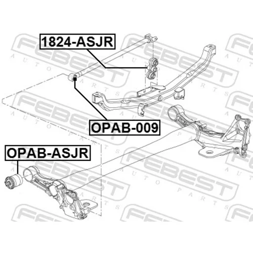 Uloženie riadenia OPAB-009 /FEBEST/ - obr. 1