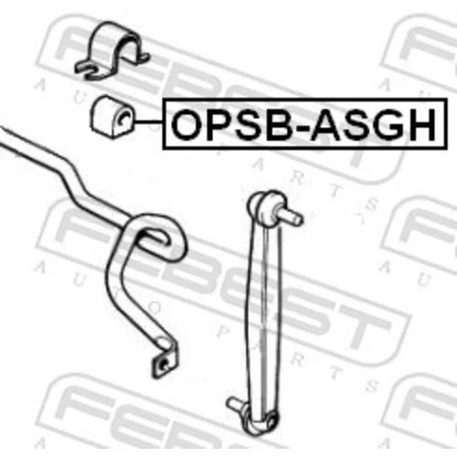 Uloženie priečneho stabilizátora OPSB-ASGF /FEBEST/ - obr. 1