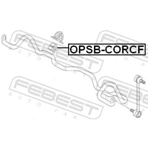 Uloženie priečneho stabilizátora OPSB-CORCF /FEBEST/ - obr. 1