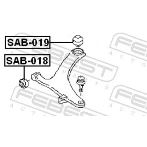Uloženie riadenia SAB-019 /FEBEST/ - obr. 1