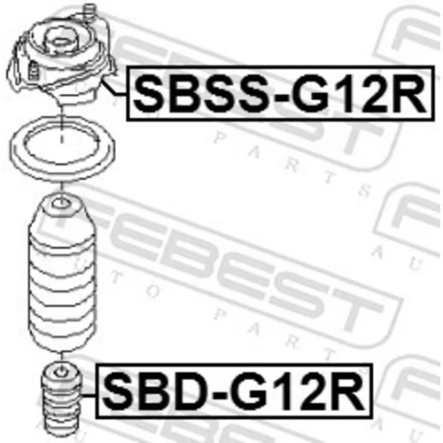 Doraz odpruženia SBD-G12R /FEBEST/ - obr. 1