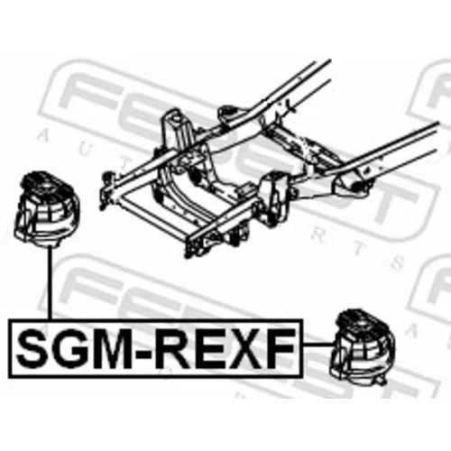 Uloženie motora SGM-REXF /FEBEST/ - obr. 1