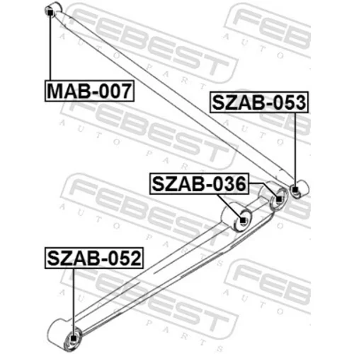 Uloženie riadenia SZAB-052 /FEBEST/ - obr. 1