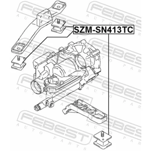 Uloženie rozvodovky SZM-SN413TC /FEBEST/ - obr. 1